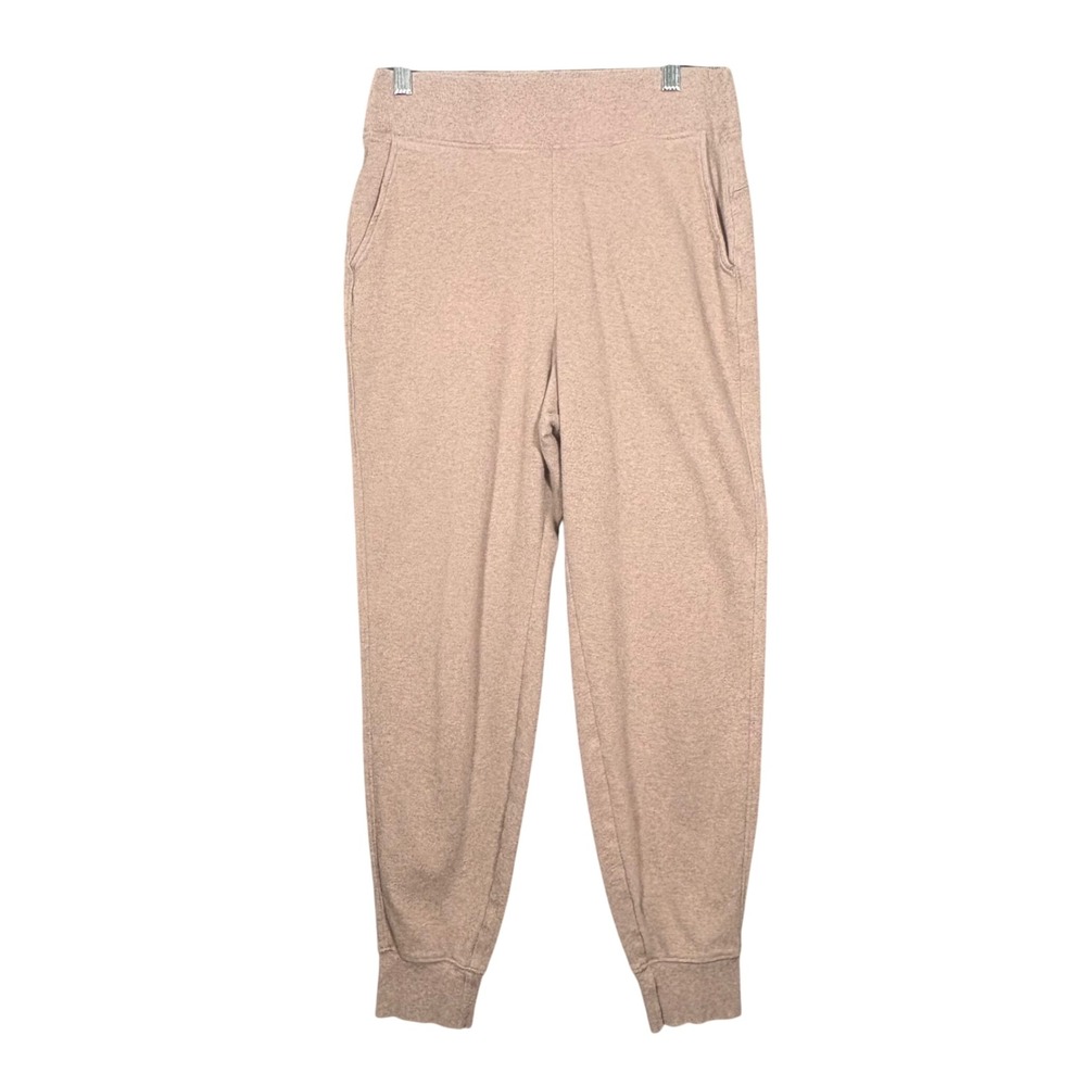 Pact Womens Organic Cotton Joggers Heathered Mauve Brown Sweatpants Size M